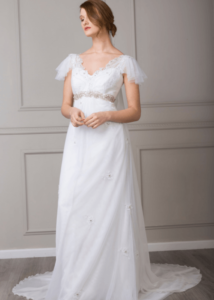 fashion forward bohemian wedding dress