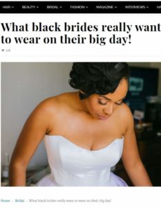 Featured on The Cover of Black Beauty and Hair Webisite