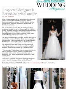 Couture Designer Wedding dresses London bridal boutique